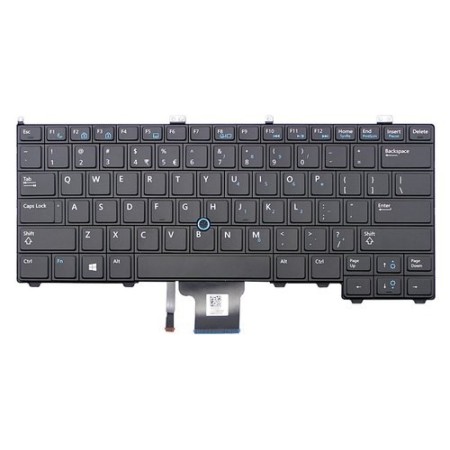 US Laptop Keyboard For Dell Latitude E7440 E7240 Black US Keyboard with Mouse Pointer backlight